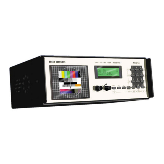 Kathrein MSK 24 Operating Manual