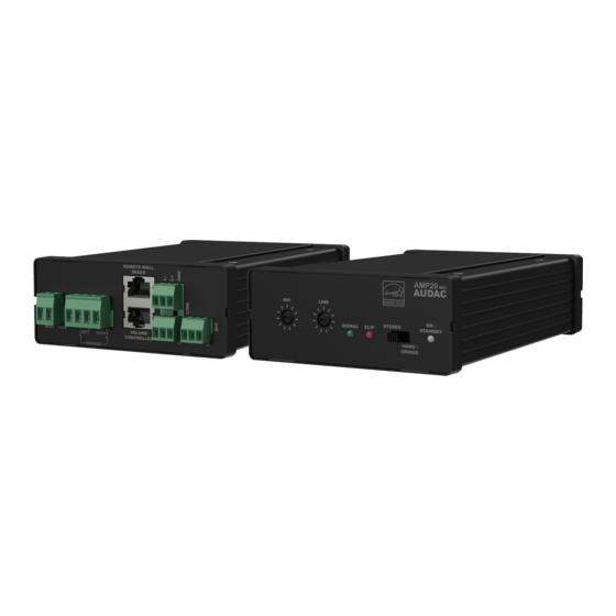 AUDAC AMP20 Manuals