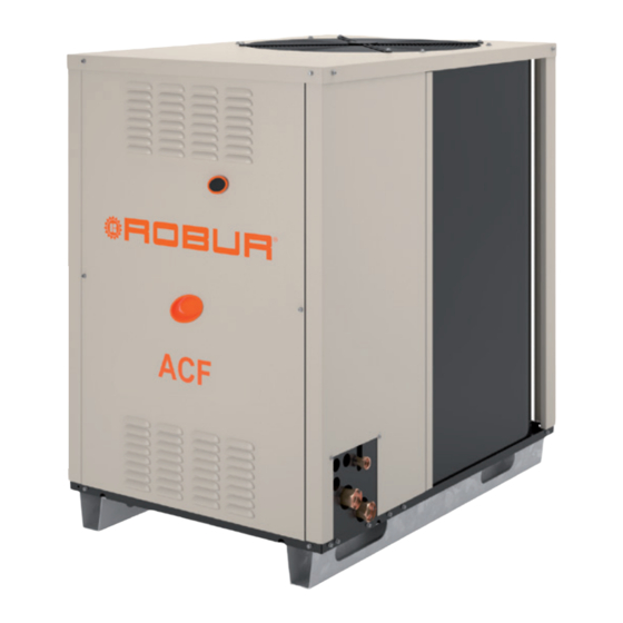 Robur GA ACF Installation, Use And Maintenance Manual