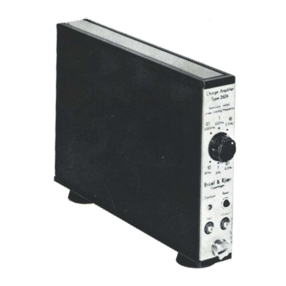 BRUEL & KJAER 2624 Instructions And Applications
