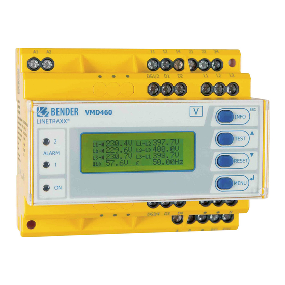 Bender VMD460-NA Quick Start Manual