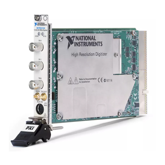 National Instruments PXI-5124 Getting Started Manual