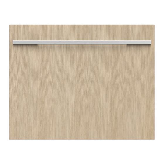 Fisher & Paykel SINGLE DISHDRAWER DD60SHTI9 Installation Manual