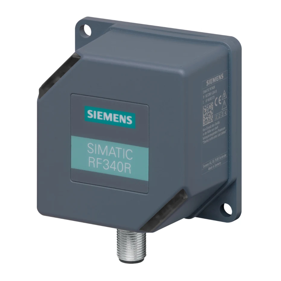 Siemens SIMATIC RF300 System Manual