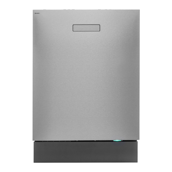 Asko DBI653IB Operating Instructions Manual