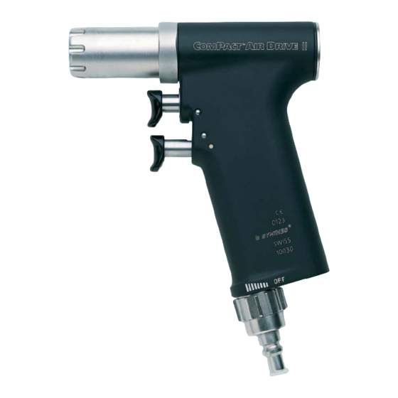Synthes ComPact Air Drive II Maintenance And Cleaning Instructions