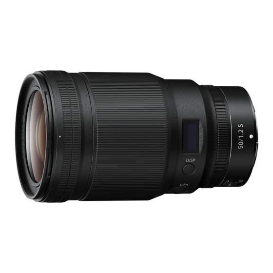 Nikon NIKKOR Z 50mm f/1.2 S User Manual