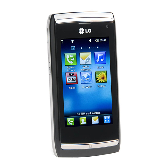 LG GC900 Manual