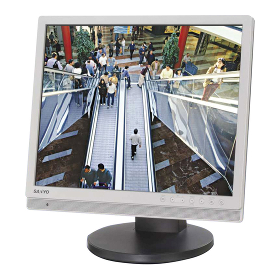 Sanyo VMC-L2617P Professional LCD Monitor Manuals