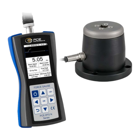 PCE Instruments PCE-DFG N TW Series User Manual