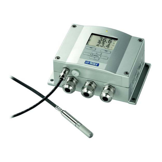 Vaisala HMT330 Quick Reference Manual