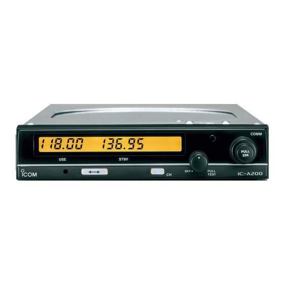Icom IC-A200 Instruction Manual