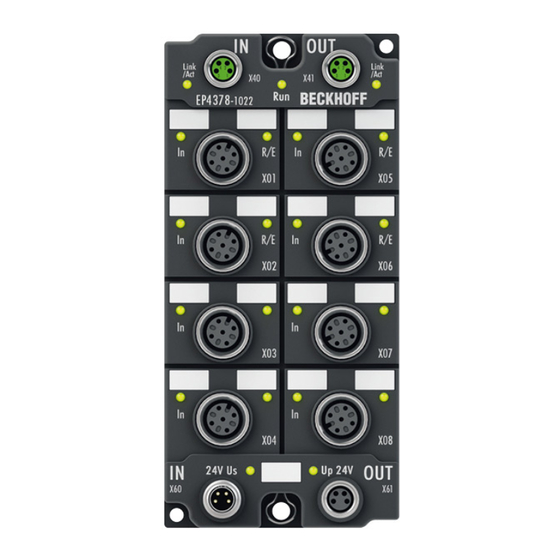 Beckhoff EP4378-1022 Manual