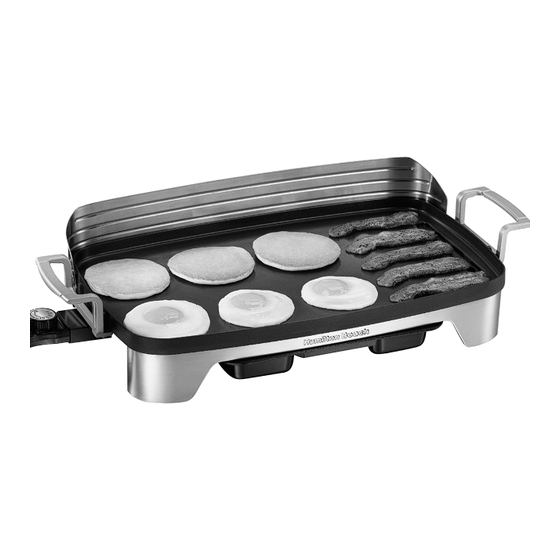 Hamilton Beach Electric Griddle Instructions Manual