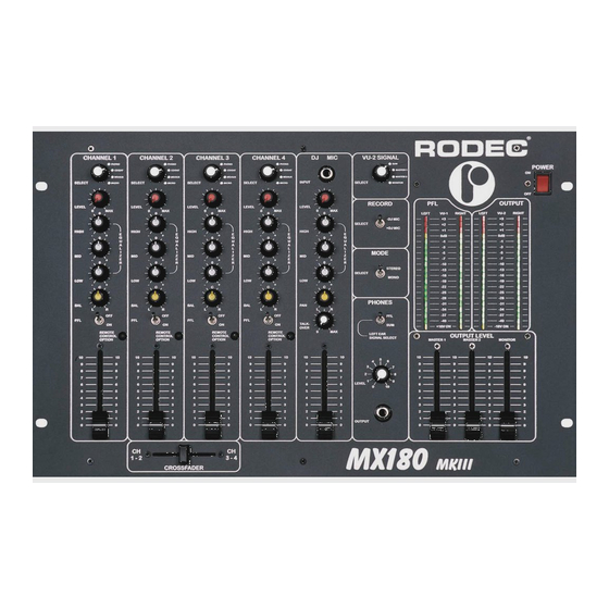 RODEC DJミキサー MX180 - DJ機器