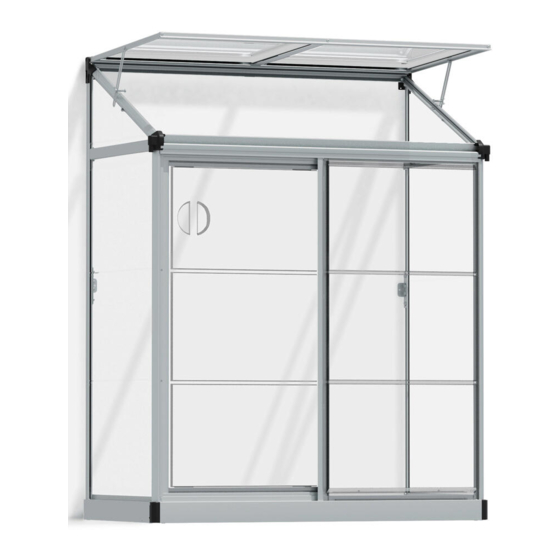 Palram Lean To Grow House 4x2 Manual