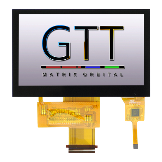 Matrix Orbital MOP-TFT480272-43A-BLM-TPN Hardware Manual