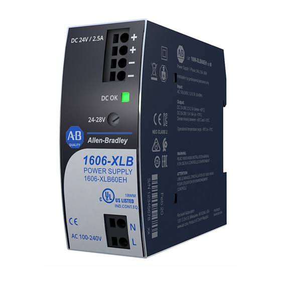 Rockwell Automation Allen-Bradley 1606-XLB60BH Manual