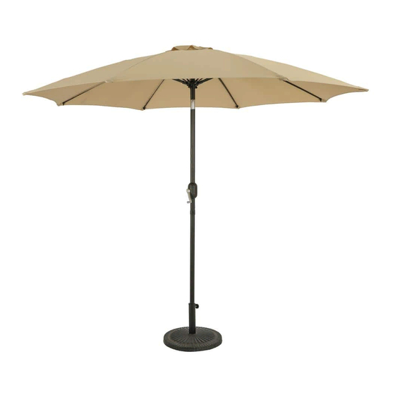 Island Umbrella PARISIAN Assembly Instructions Manual