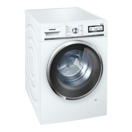 Siemens WM14Y540ES Washing Machine Manuals
