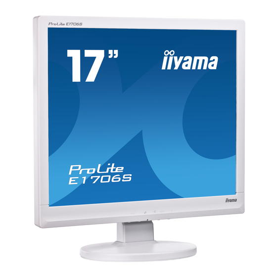 Iiyama ProLite E1706S-1 Manuals