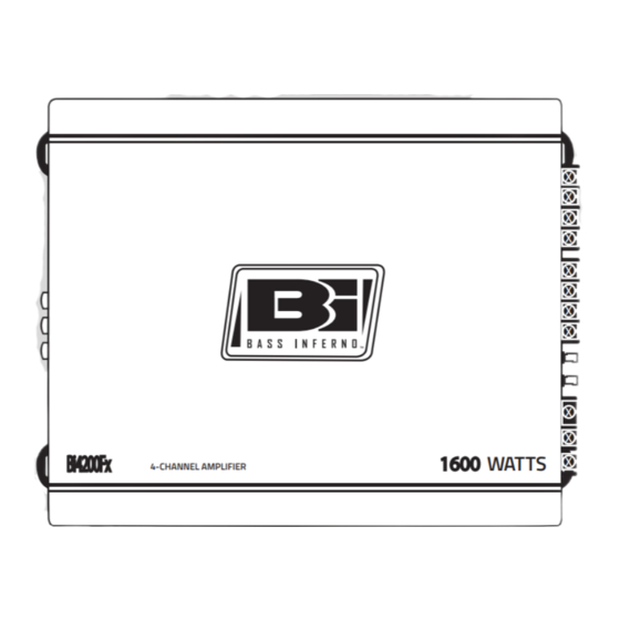 Bass Inferno Bi2200Tx Manuals