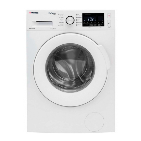 Hansa WHP 7120 LSC Operating Instructions Manual