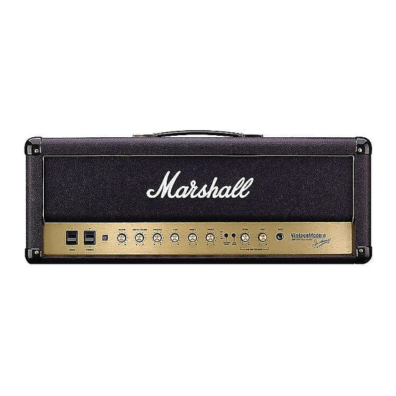 Marshall Amplification Vintage Modern 2466 Brochure & Specs