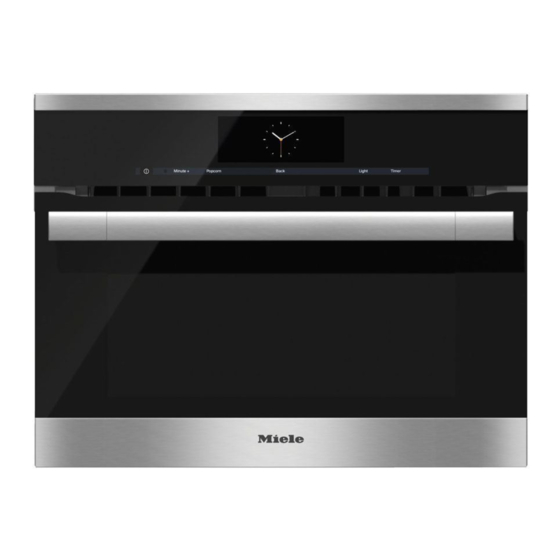 Miele H6700BM Operating And Installation Instructions