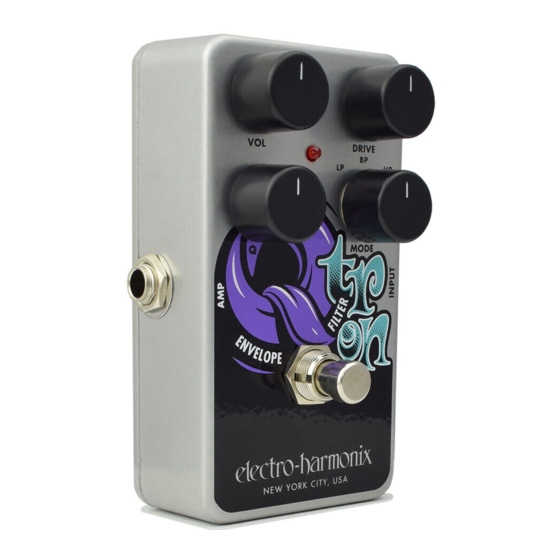 ELECTRO-HARMONIX NANO Q-TRON QUICK START MANUAL Pdf Download