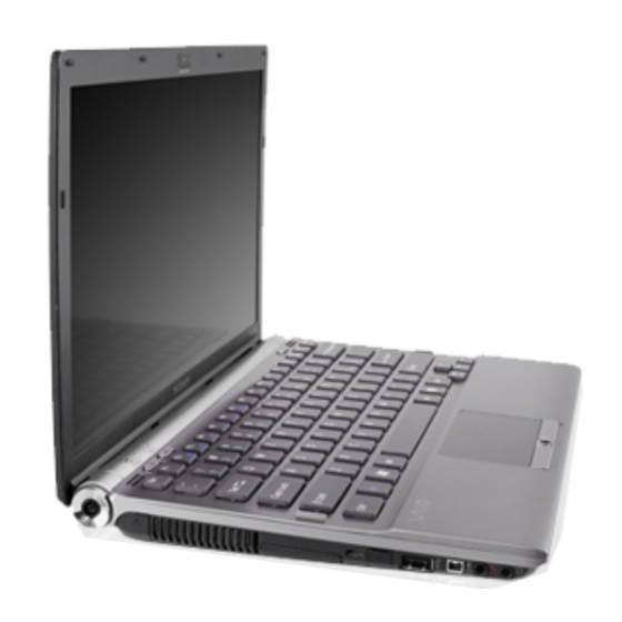 Sony VAIO VPCZ12 SERIES Manuals