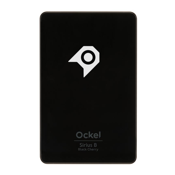 Ockel Sirius B Black Cherry Quick Setup Manual