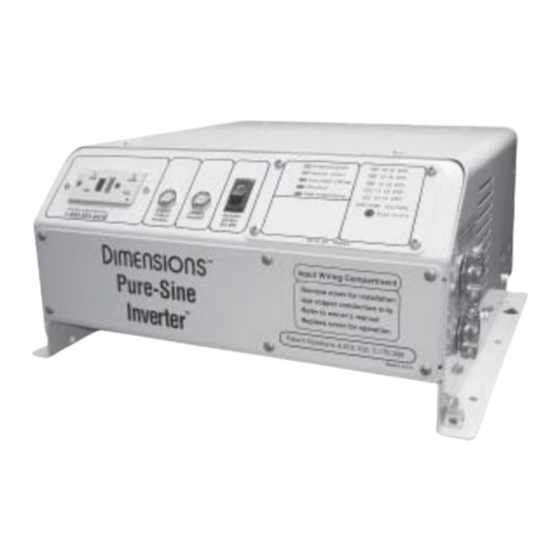 Sensata DIMENSIONS 12/1800N Owner's Manual