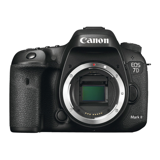 Canon EOS 7D Mark II Instruction Manual