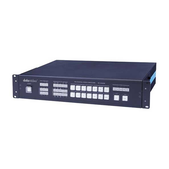 Datavideo SE-2000R Quick Start Manual