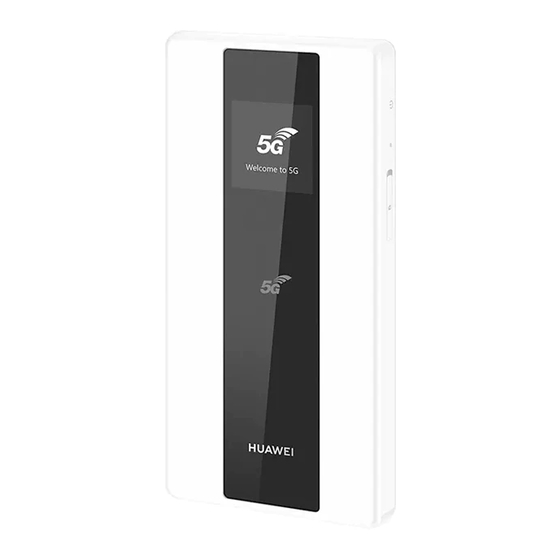 Huawei 5G Mobile WiFi Pro Manuals