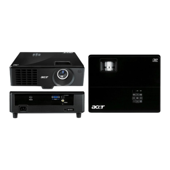 Acer X1111 Series User Manual
