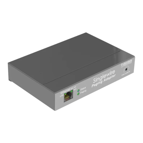 CyberData Singlewire Paging Adapter Connections