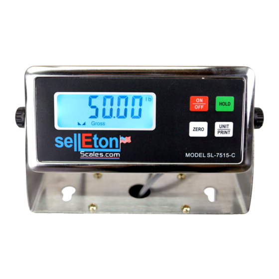 SellEton Scales SL-7515 User Manual