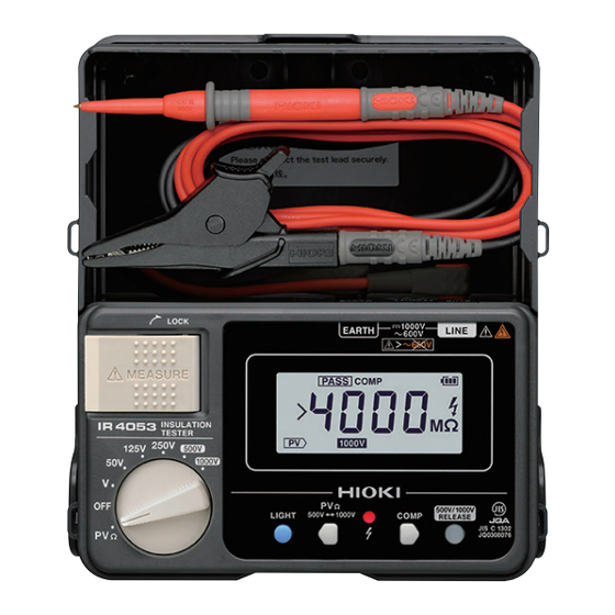 Hioki IR4057-50 Instruction Manual