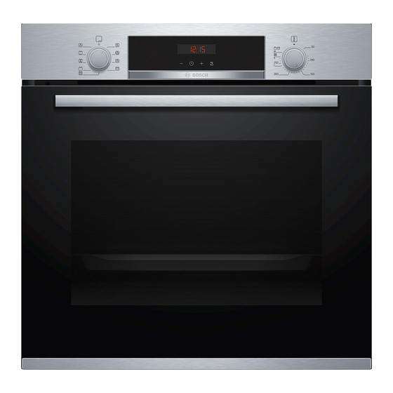 Bosch HBA573B 1 Series User Manual And Installation Instructions