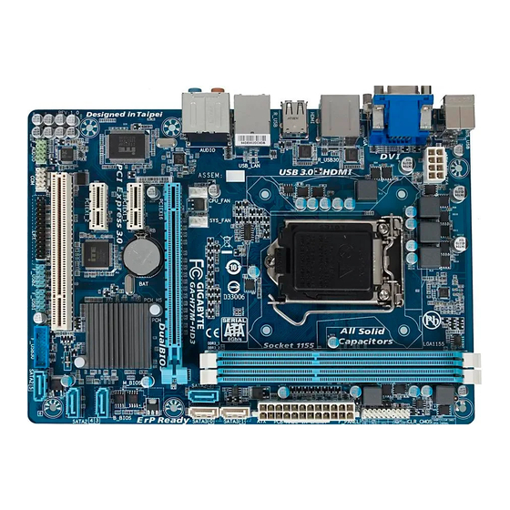 Gigabyte GA-H77M-HD3 User Manual