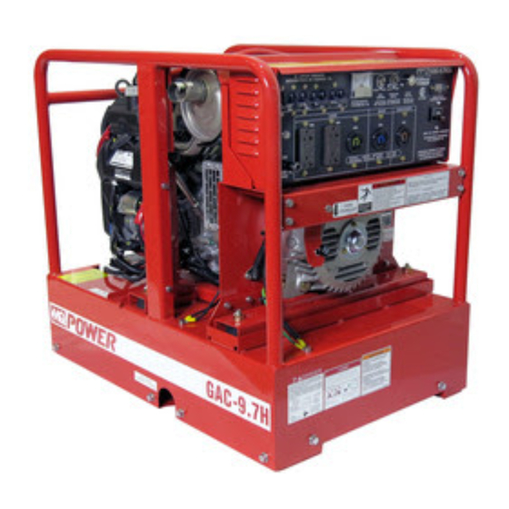 MULTIQUIP GAC-9.7HZ Operation And Parts Manual