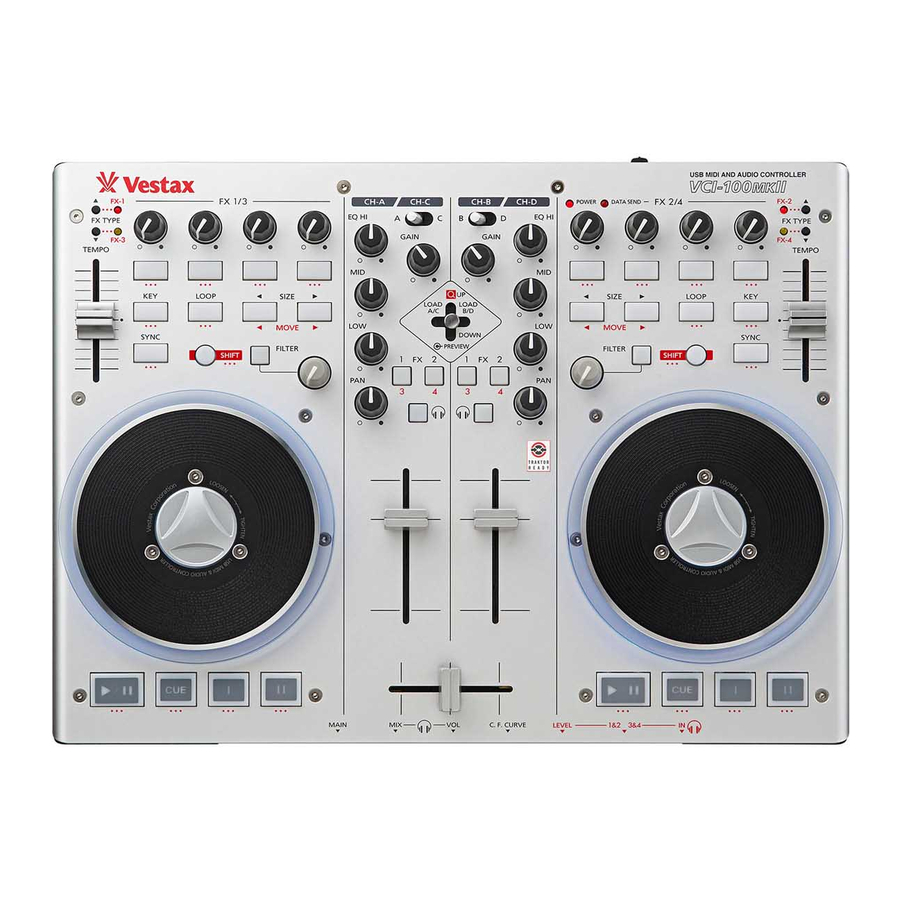 Vestax VCI-100MKII Owner's Manual