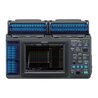 Hioki MEMORY HiLOGGER LR8400-20 Measurement Manual