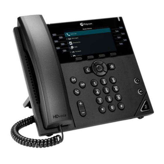 Polycom VVX-450 Series Quick Reference