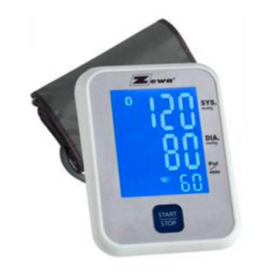 zewa UAM-820BT Blood Pressure Monitor Manuals