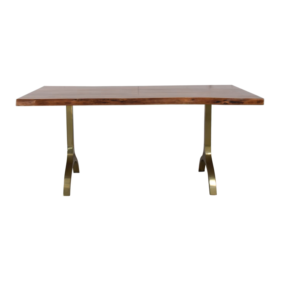 West Elm Cast Trestle Assembly Instructions Manual