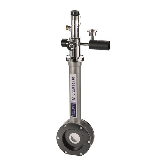 Oxford Instruments MicrostatHe User Manual