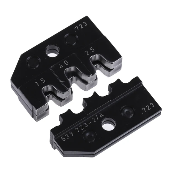TE Connectivity ERGOCRIMP 539 723-2 Instruction Sheet